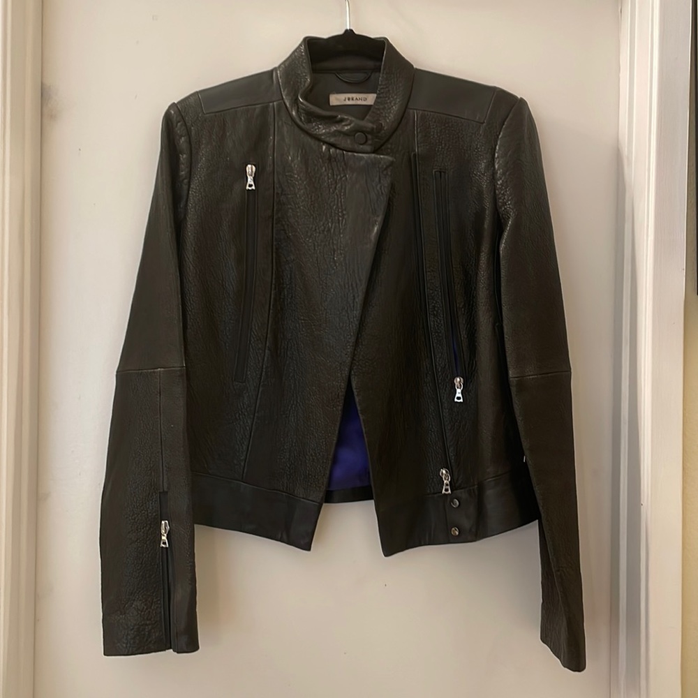 J brand leather jacket
